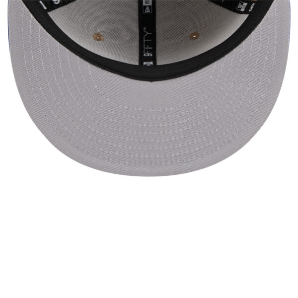 Men's New Era Tan/Royal Golden State Warriors 2024 NBA Draft 9FIFTY Snapback Hat - Image 11