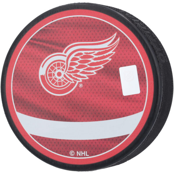 Alex DeBrincat Detroit Red Wings Autographed 2022-23 Reverse Retro Hockey Puck - Image 3