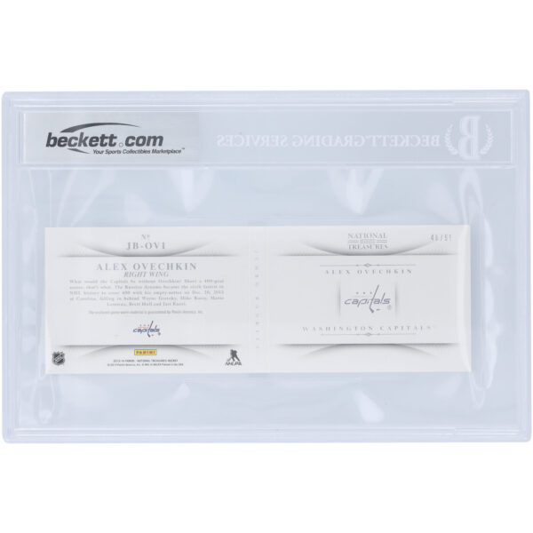 Alexander Ovechkin Washington Capitals Autographed 2013-14 Panini National Treasures Jumbo Jersey Booklet #JB-OVI #/99 Beckett Fanatics Witnessed Authenticated Card - Image 3