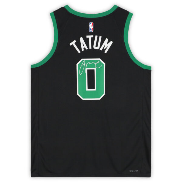 Jayson Tatum Boston Celtics Autographed Black Jordan Brand 2022-23 Statement Edition Swingman Jersey - Image 7