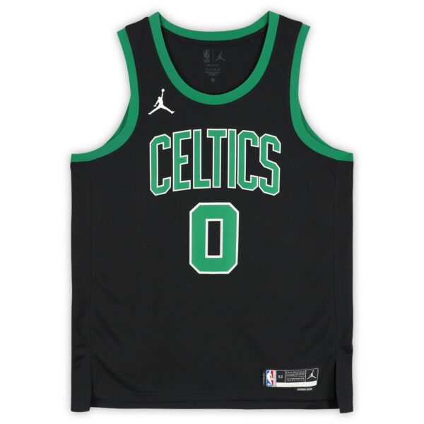 Jayson Tatum Boston Celtics Autographed Black Jordan Brand 2022-23 Statement Edition Swingman Jersey - Image 4