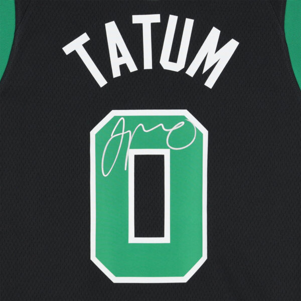 Jayson Tatum Boston Celtics Autographed Black Jordan Brand 2022-23 Statement Edition Swingman Jersey - Image 9