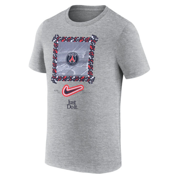 Men's Nike Heather Gray Paris Saint-Germain DNA T-Shirt - Image 6