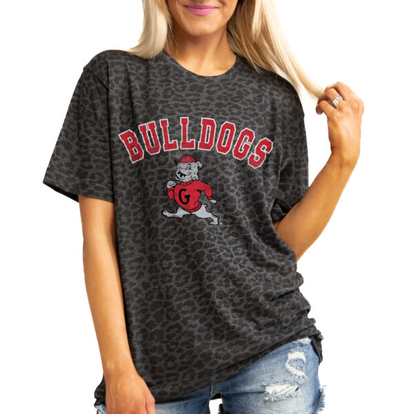 Women's Gameday Couture Leopard Gonzaga Bulldogs All the Cheer Leopard T-Shirt