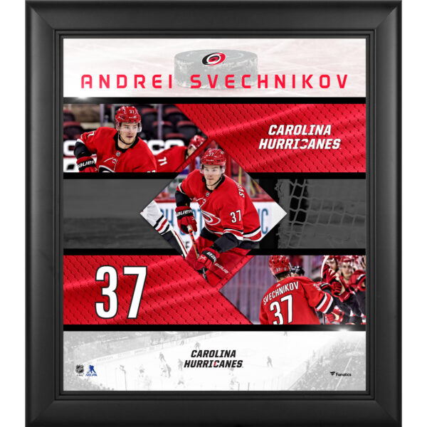 Andrei Svechnikov Carolina Hurricanes Framed 15" x 17" Stitched Stars Collage
