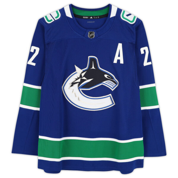 Daniel Sedin Vancouver Canucks Autographed Blue Adidas Authentic Jersey with "HOF 2022" Inscription - Image 11