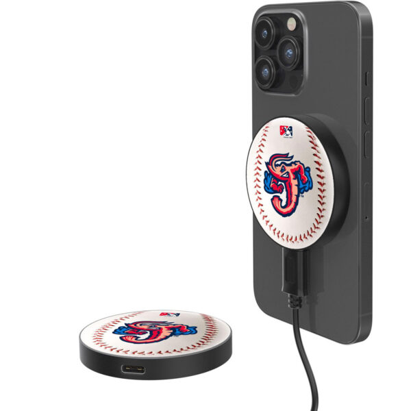 Jacksonville Jumbo Shrimp 10-Watt Football Design Wireless Magnetic Charger