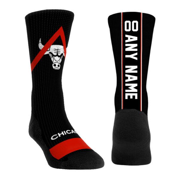 Youth Rock Em Socks  Chicago Bulls Custom Jersey Crew Socks