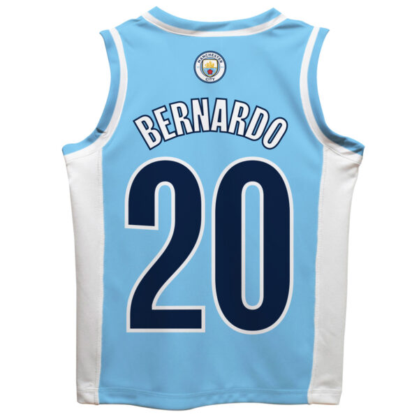 Toddler Vive La Fete Bernardo Silva Sky Blue Manchester City Mesh Basketball Jersey - Image 7