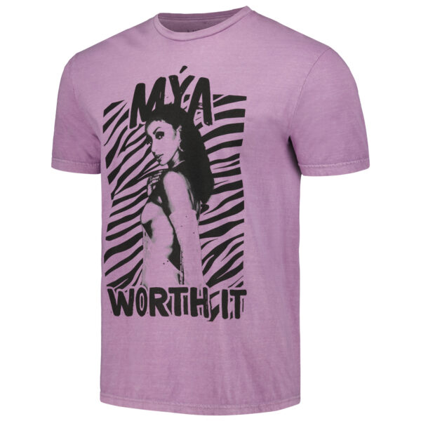 Men's Purple Mya  Washed Graphic T-Shirt - Image 9