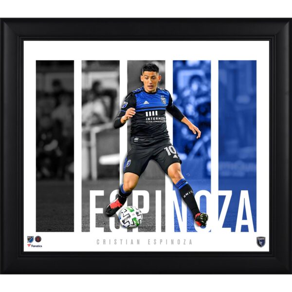 Cristian Espinoza San Jose Earthquakes Framed 15" x 17" Player Panel Collage
