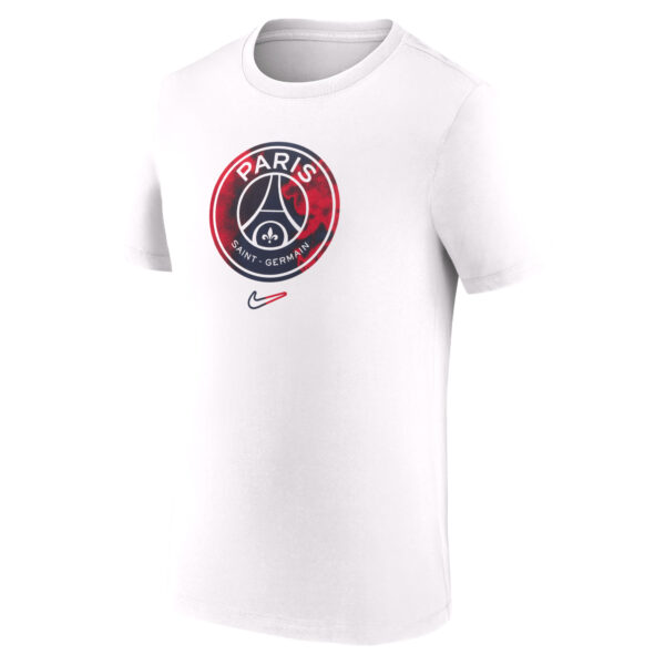 Men's Nike White Paris Saint-Germain Crest T-Shirt - Image 6