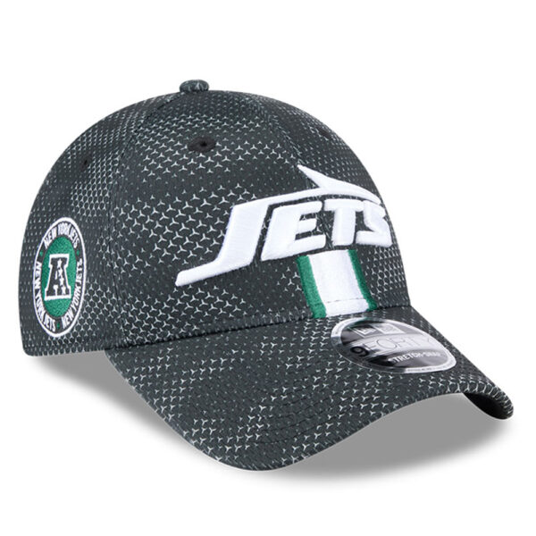 Men's New Era Black New York Jets 2024 Sideline 9FORTY Stretch-Snap Hat - Image 8
