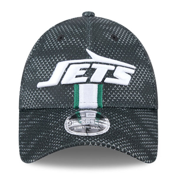Men's New Era Black New York Jets 2024 Sideline 9FORTY Stretch-Snap Hat - Image 9