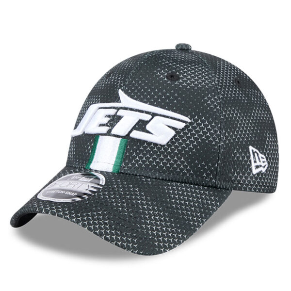 Men's New Era Black New York Jets 2024 Sideline 9FORTY Stretch-Snap Hat - Image 10