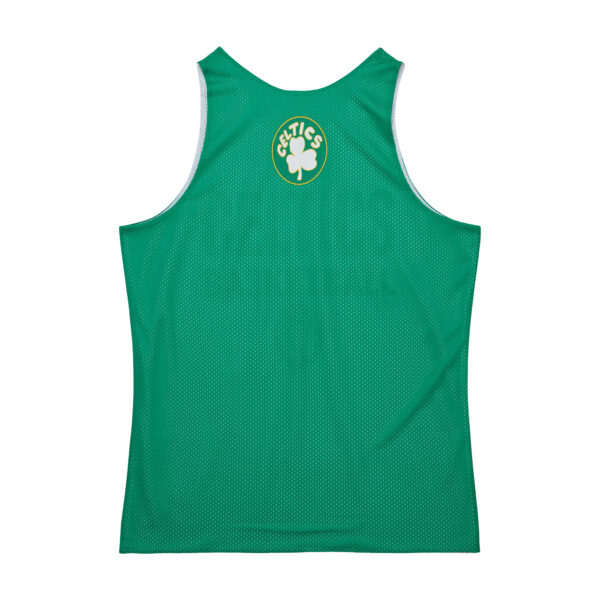 Men's Mitchell & Ness Kelly Green/White Boston Celtics Hardwood Classics Reversible Mesh Practice Jersey - Image 10