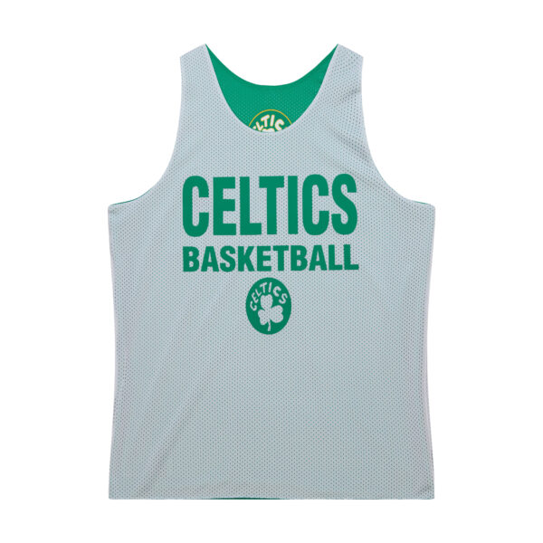 Men's Mitchell & Ness Kelly Green/White Boston Celtics Hardwood Classics Reversible Mesh Practice Jersey - Image 11