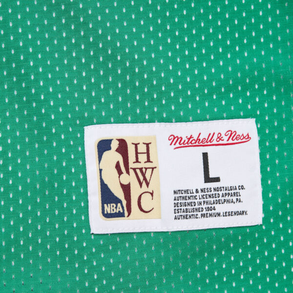 Men's Mitchell & Ness Kelly Green/White Boston Celtics Hardwood Classics Reversible Mesh Practice Jersey - Image 13