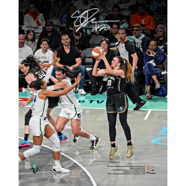 Sabrina Ionescu New York Liberty 2024 WNBA Finals Champions Autographed 8" x 10" Action Photograph