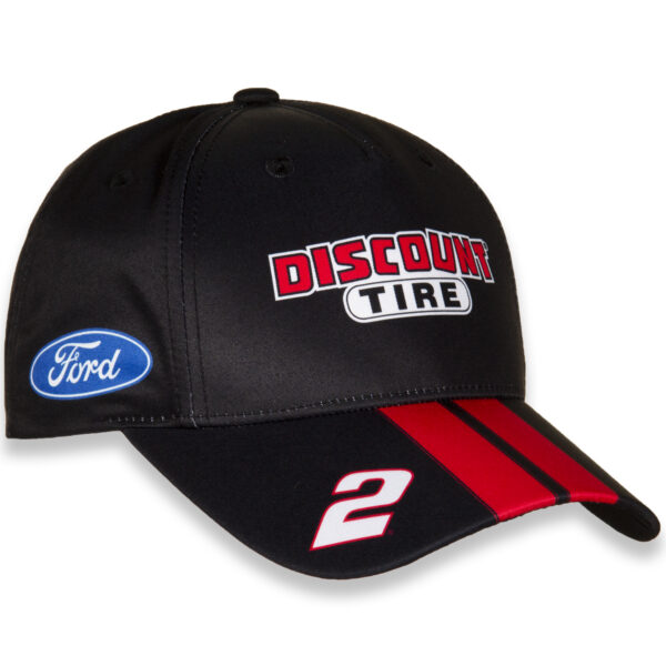 Men's Team Penske Black/Red Austin Cindric Discount Tire Uniform Adjustable Hat - Image 7