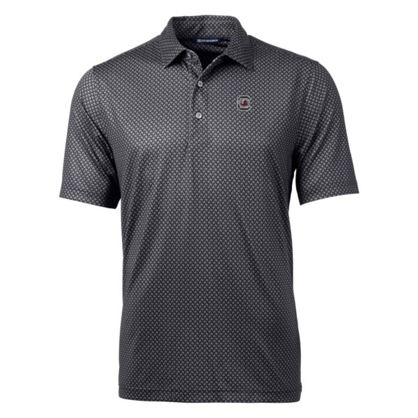 Men's Cutter & Buck Black South Carolina Gamecocks Pike Banner Print Polo - Image 6