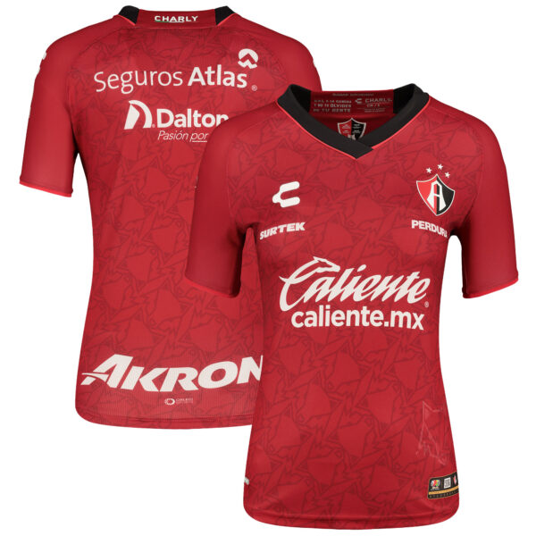 Women's Charly  Red Club Atlas 2023/24 Away Authentic Jersey - Image 6