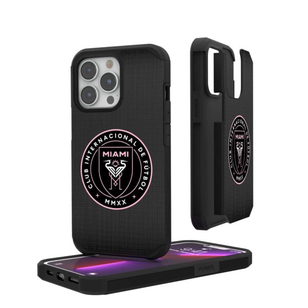 Keyscaper Inter Miami CF Linen Logo iPhone Rugged Case