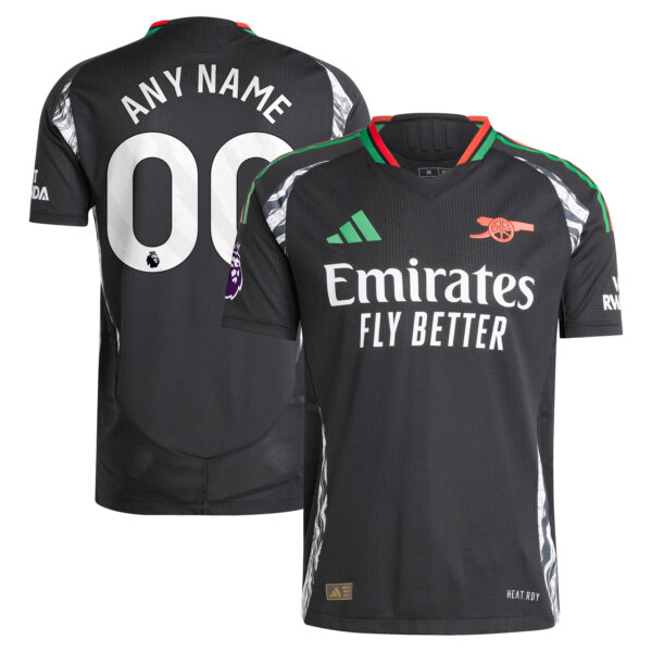 Men's adidas  Black Arsenal 2024/25 Away Authentic Custom Jersey - Image 5