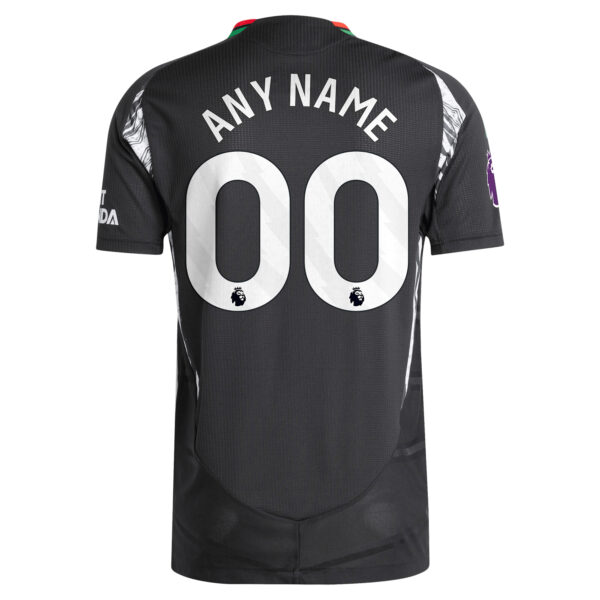 Men's adidas  Black Arsenal 2024/25 Away Authentic Custom Jersey - Image 4