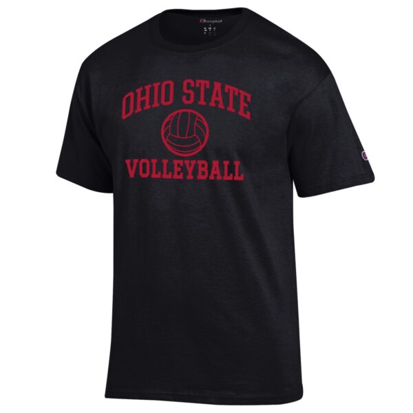 Men's Champion Black Ohio State Buckeyes Volleyball Icon T-Shirt - Image 6