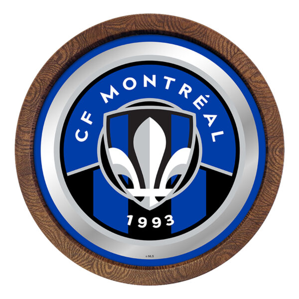 CF Montreal 20.25'' Barrel Top Framed Mirror Sign