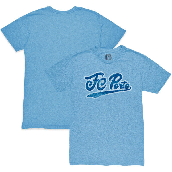 Men's 1863FC  Light Blue FC Porto Script Twisted Tri-Blend T-Shirt