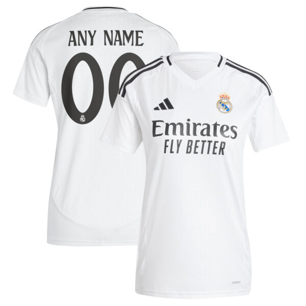 Women's adidas  White Real Madrid 2024/25 Home Replica Custom Jersey - Image 6