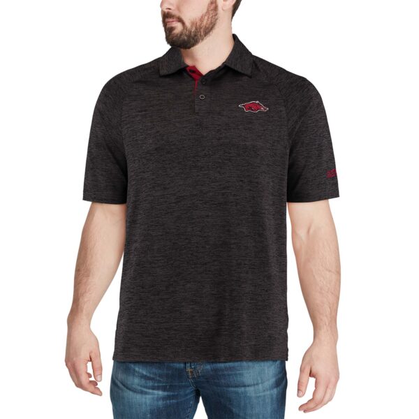 Men's Colosseum Black Arkansas Razorbacks Down Swing Polo - Image 10