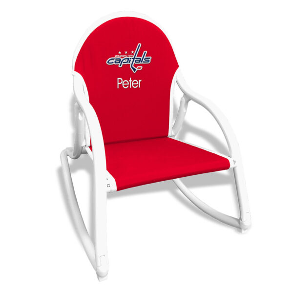 Red Washington Capitals Children's Personalized Rocking Chair