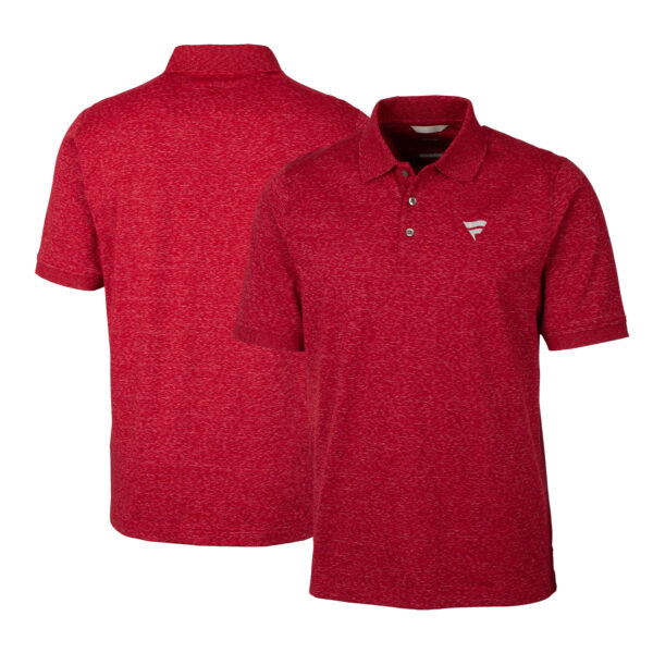 Men's Cutter & Buck Red Fanatics Corporate Advantage Space Dye Tri-Blend Polo