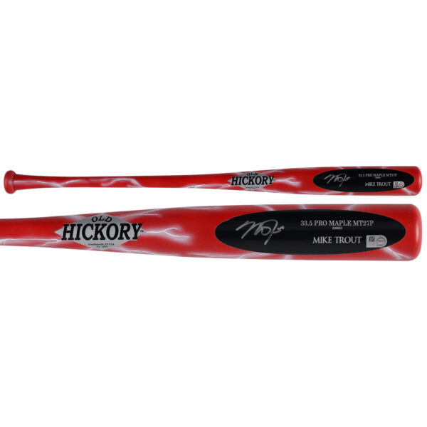 Mike Trout Los Angeles Angels Autographed Bat - Art by Stadium Custom Kicks - #1 of Limited Edition 1 - B720877 - Image 6