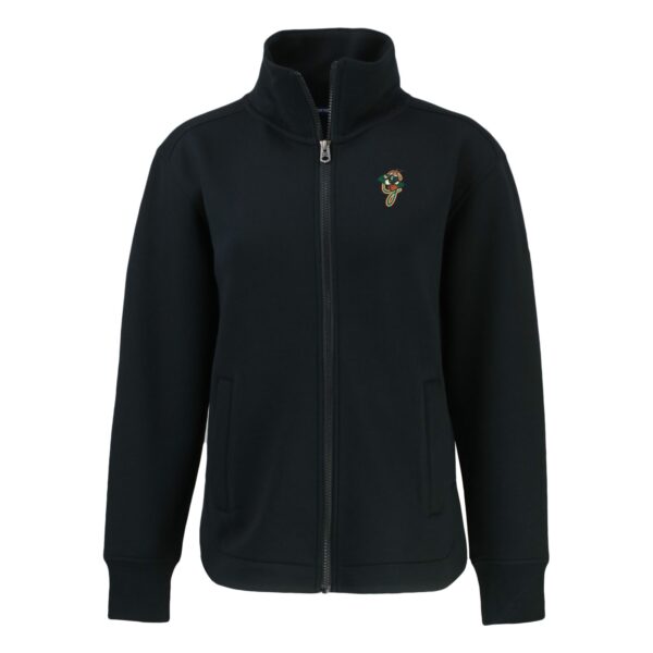 Women's Cutter & Buck Black Greensboro Grasshoppers Roam Eco Recycled Full-Zip Jacket - Image 6
