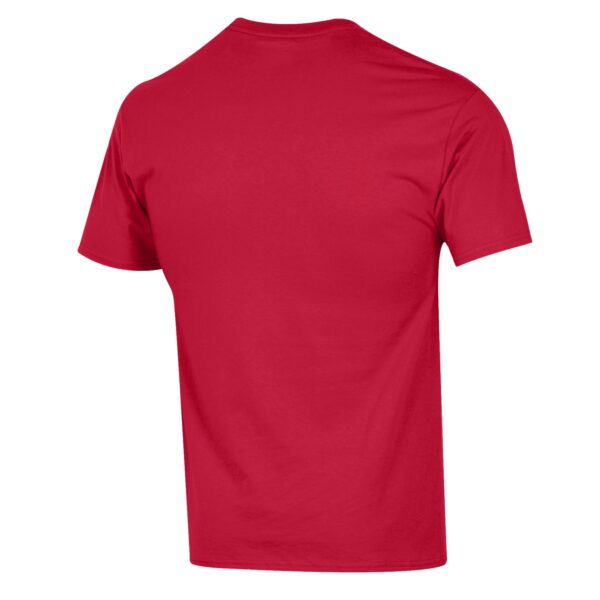 Men's Champion Red Louisville Cardinals Basketball Stack T-Shirt - Image 7
