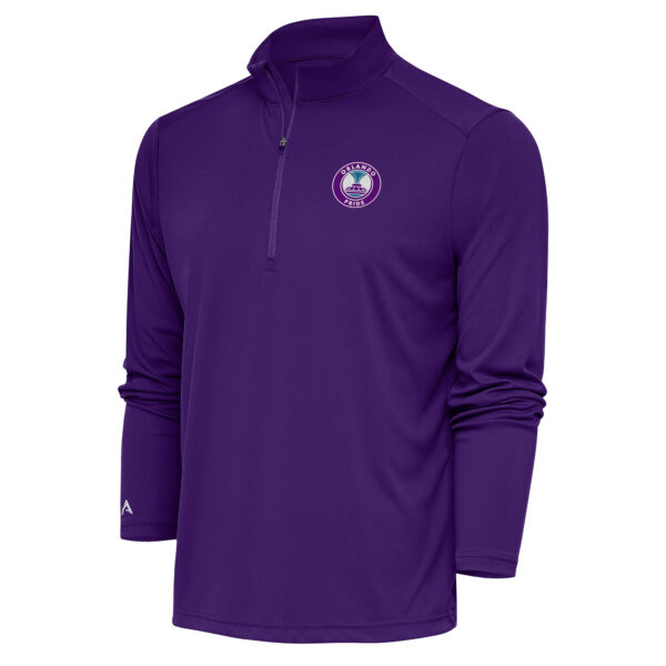 Men's Antigua Purple Orlando Pride Tribute Quarter-Zip Top