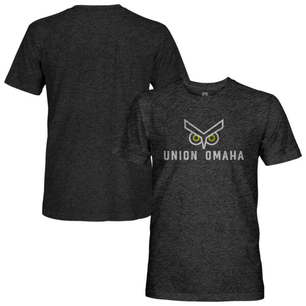 Men's 1863FC  Black Union Omaha Wordmark Vintage Tri-Blend T-Shirt