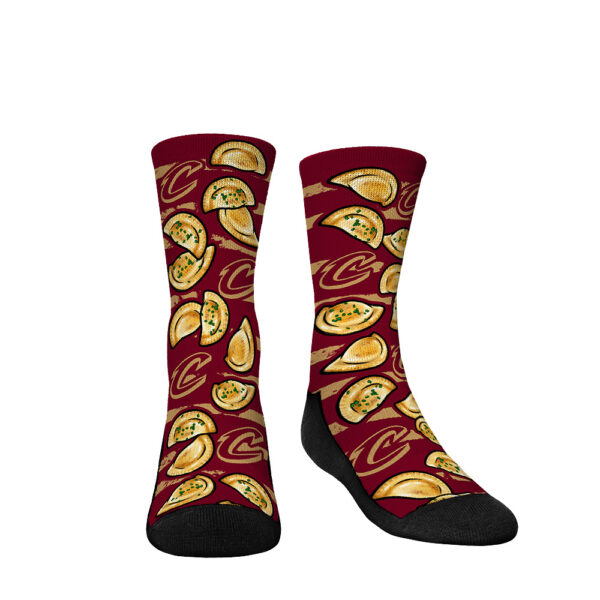 Youth Rock Em Socks Cleveland Cavaliers Localized Food Pierogies Crew Socks