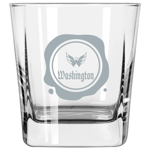 Washington Capitals 14oz. Frost Stamp Old Fashioned Glass