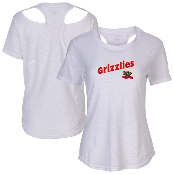 Women's White Fresno Grizzlies Cut It Out T-Shirt - Image 5