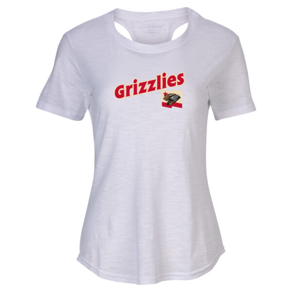 Women's White Fresno Grizzlies Cut It Out T-Shirt - Image 6