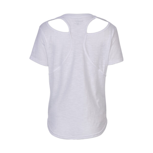 Women's White Fresno Grizzlies Cut It Out T-Shirt - Image 7