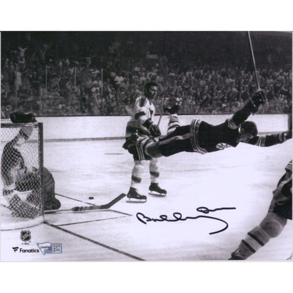 Bobby Orr Boston Bruins Autographed 8" x 10" The Goal Horizontal Photograph