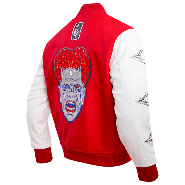 Men's Freeze Max Red Are You Afraid of the Dark? Scare Squad Monster Full-Zip Varsity Jacket - Image 10