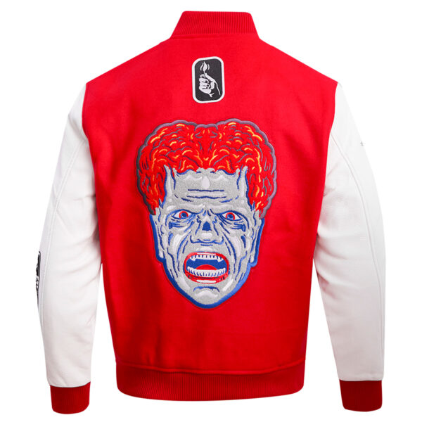 Men's Freeze Max Red Are You Afraid of the Dark? Scare Squad Monster Full-Zip Varsity Jacket - Image 11