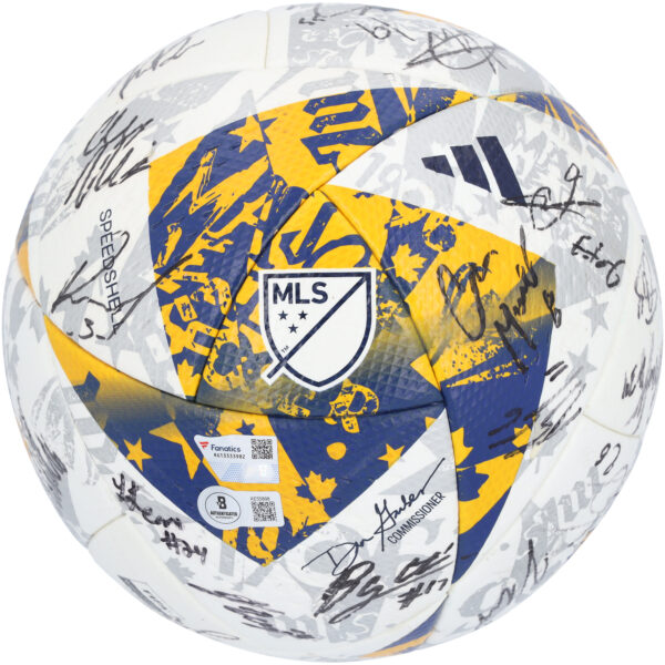 Chicago Fire Autographed Match-Used Soccer Ball from the 2023 MLS Season with 21 Signatures